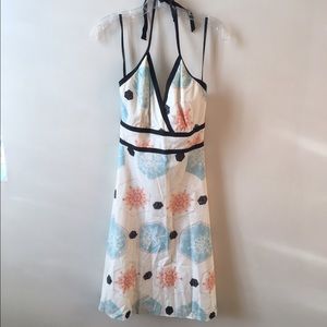 Little Summer Dress Halter Neck Lotus Flower 6