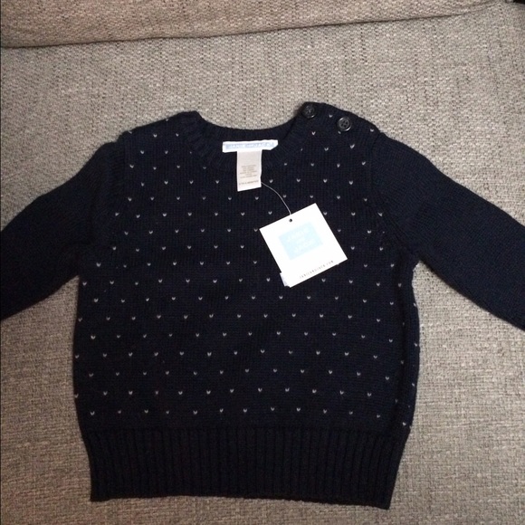 Janie & Jack CUTE Navy Sweater