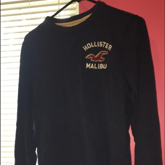 A navy blue Hollister long sleeve