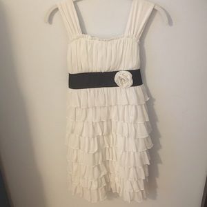 Black and white holiday dress.