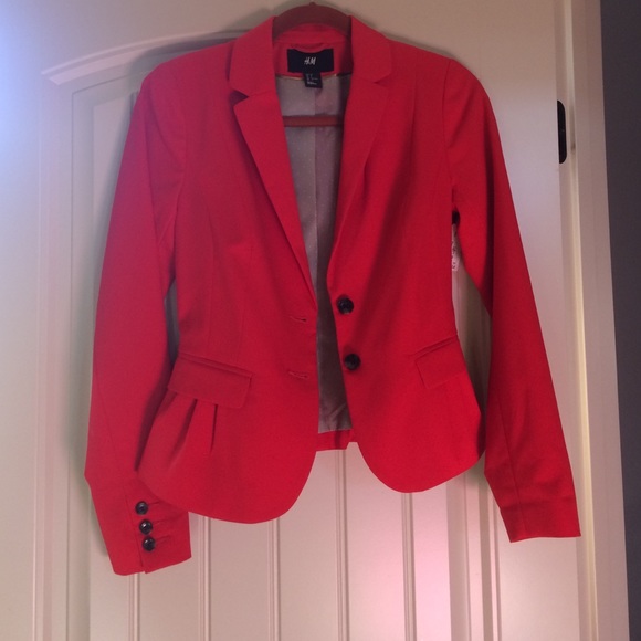Red H&M blazer