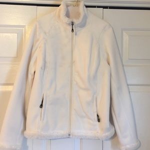 Winter white comfy jacket full-zip