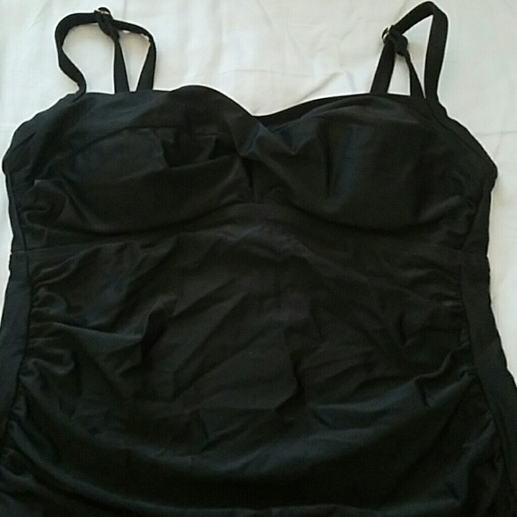 Black tankini top