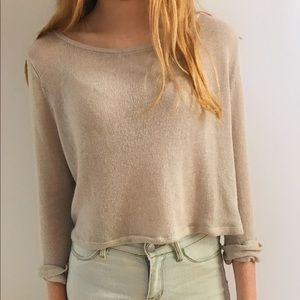 cream lightweight sweater
