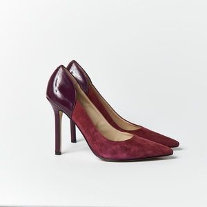 Enzo Angiolini, Purple Suede and Patent, Pumps