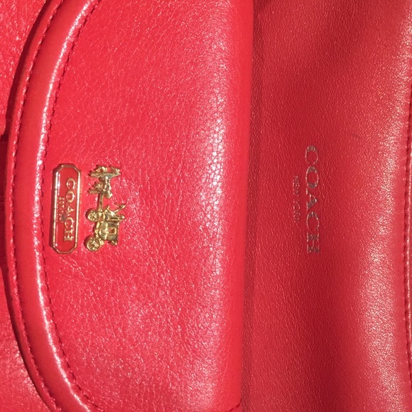 Coral coach purse and wallet - Picture 2 of 4