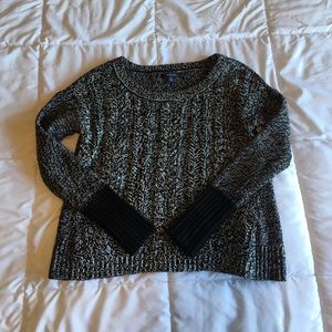 Long sleeve woven sweater