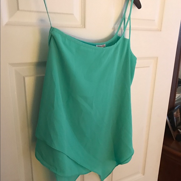 New Teal one shoulder top - Picture 1 of 2
