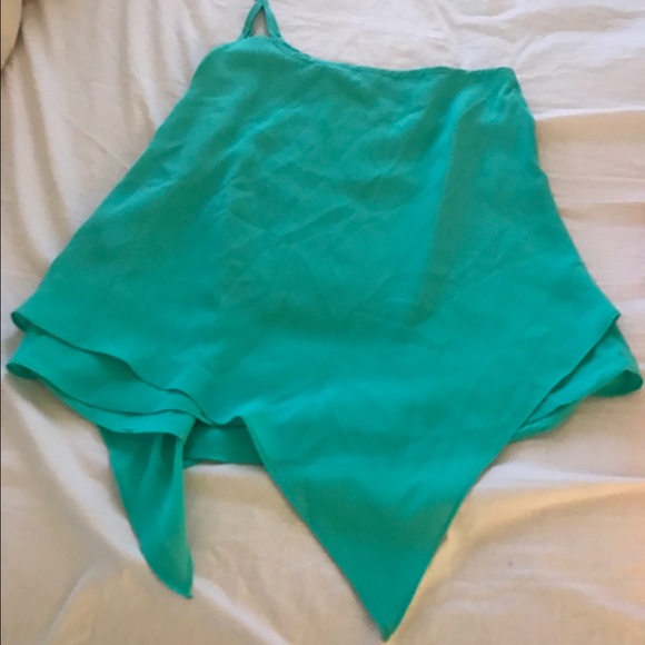 New Teal one shoulder top - Picture 2 of 2