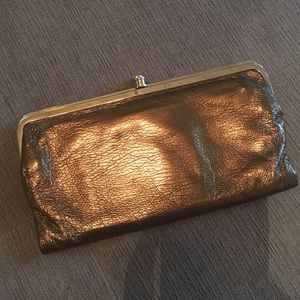 Hobo Lauren Wallet - Bronze or Brownish Patent