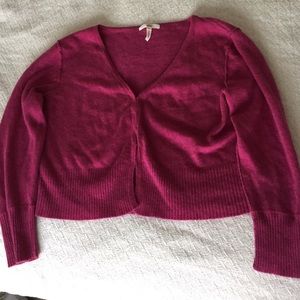 super soft pink cardigan