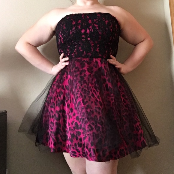 Pink Cheetah Dress Deb