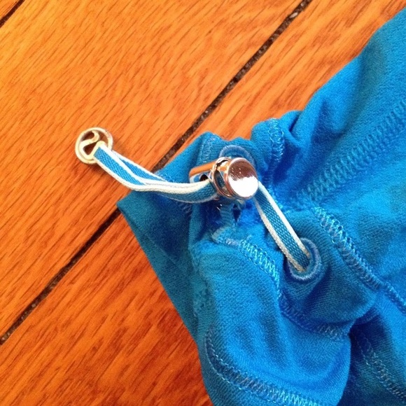 Lululemon drawstring waist double blue tank top - Picture 3 of 4