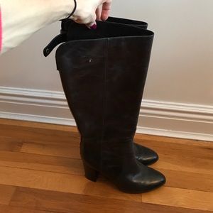 Isola black tall Calla leather boots size 8.5