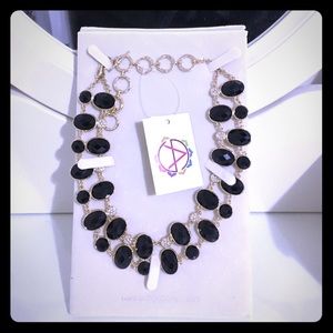 One day sale! reversible black and cream necklace