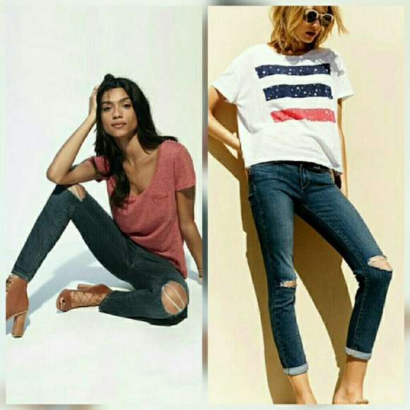 Jean Joe's Jeans Rolled Crop Skinny – Taille 28, Délavé/destructuré, Neuf Avec étiquettes