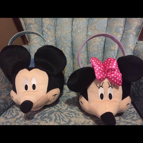 Mickey & Minnie Mouse baskets