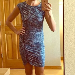 BCBGMAXAZRIA blue cocktail dress
