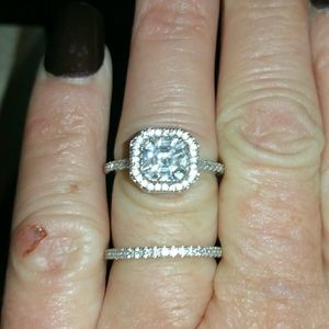 BEAUTIFUL BRIDAL SET ~ QVC ~ 2.25 CT