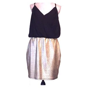Black and Gold cocktail dress