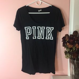 Black pink t shirt