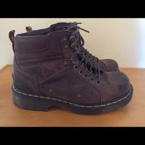 Dr. Martens men's brown leather boots