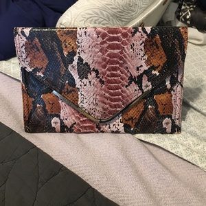 LAST CHANCE!! BCBG snakeskin clutch