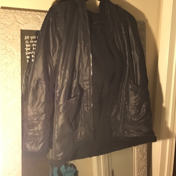 BCBG black winter coat