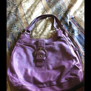 Coach plum colored purse