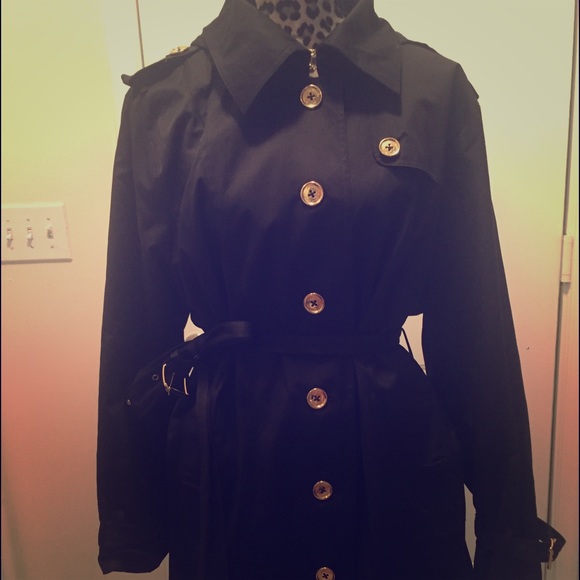 Michael Kors Plus Size Trench w/Hood