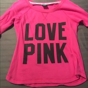 Love pink sweatshirt