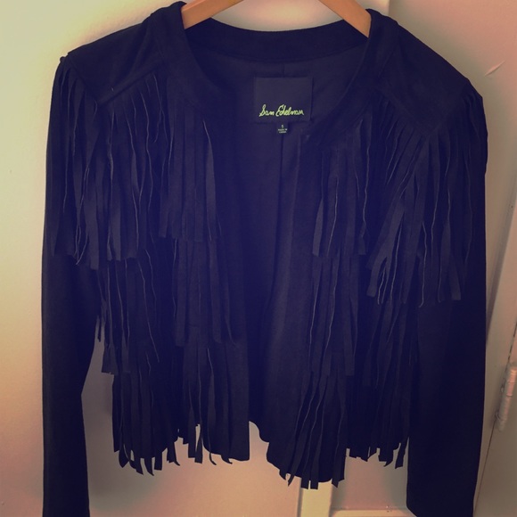 Sam Edelman suede-like fringe jacket