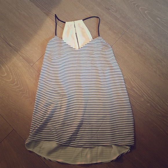 Chiffon razor back top