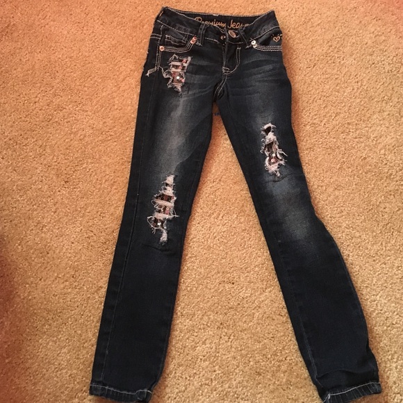 Justice jeans. Size 6s