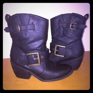 Black G by Guess boots.