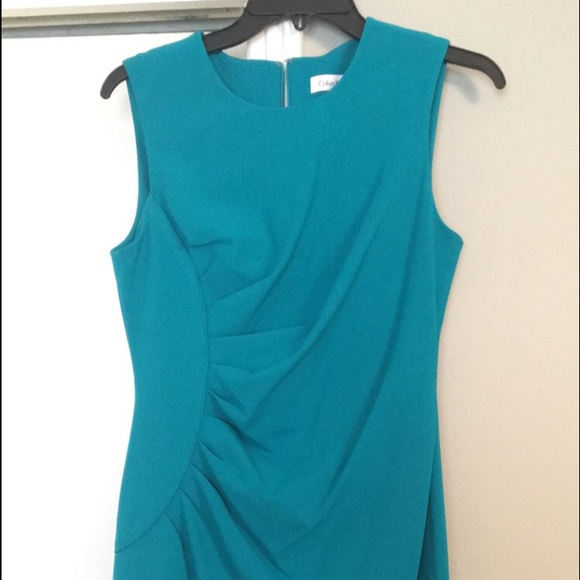 Calvin Klein Teal Sheath Dress