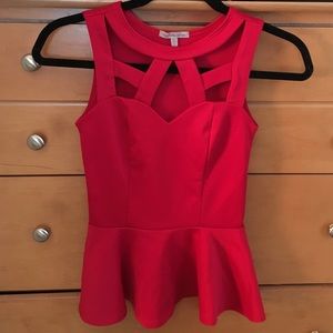Charlotte Russe peplum top