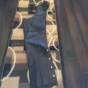 Leather chaps, inseam 31"