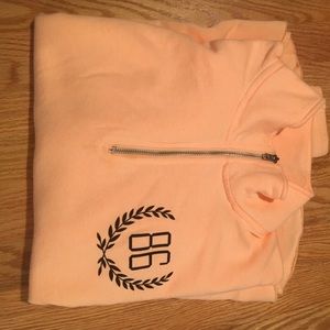 Pink zip up sweatshirt