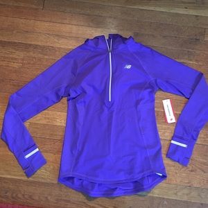 New balance heat half zip, size small, NWT