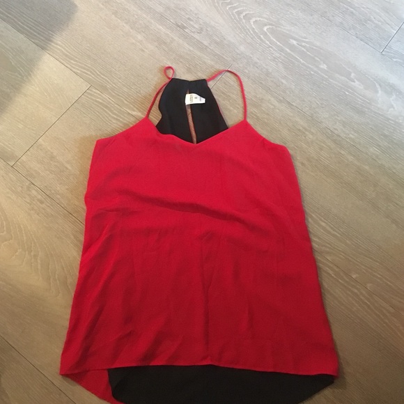 Reversible Razor back chiffon top