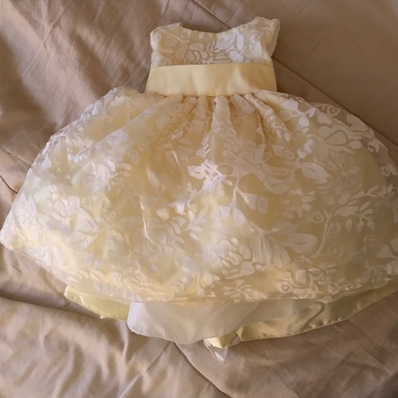Beautiful yellow infant dress