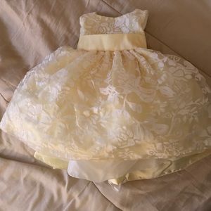 Beautiful yellow infant dress