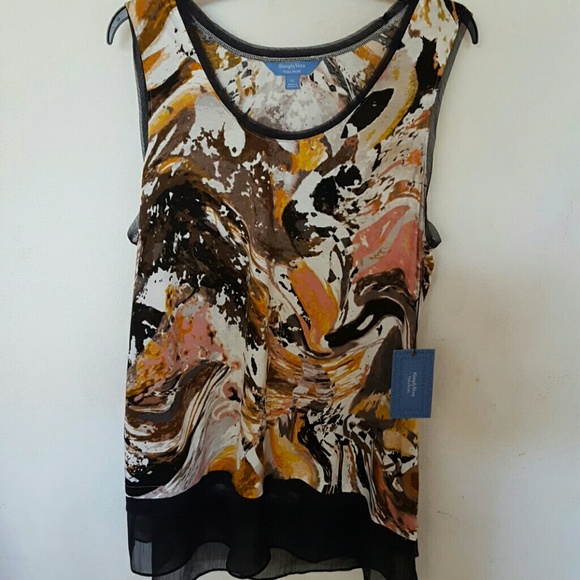 Simply Vera asymmetrical tunic top