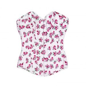 AdoreMe "Rosanna" Corset(Floral/White)
