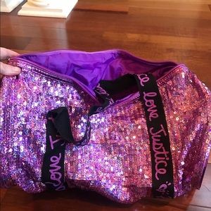 Fabulous Justice sequined overnight bag!!!!