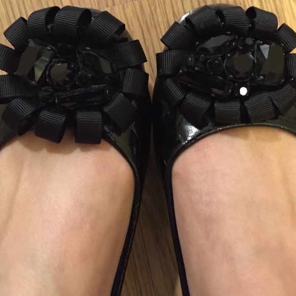 ADRIENNE VITTADINI Black patent ballet flats - Picture 3 of 3