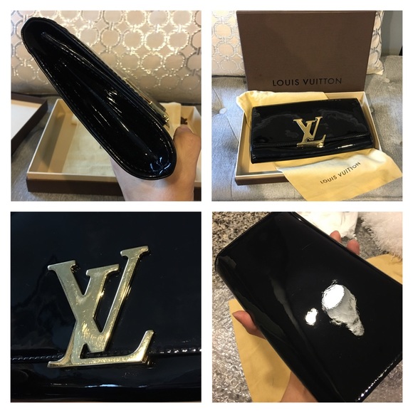 XSOLDX Louis Vuitton Black Patent Louise Clutch - Picture 4 of 4