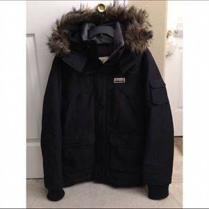 HOLLISTER Black Padded Parka