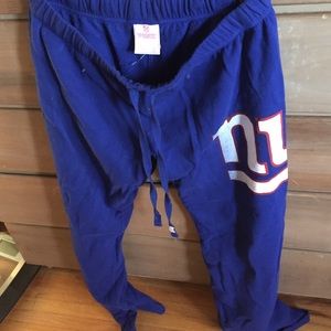 NY GIANTS pink sweats